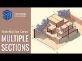 How to Create Multiple Sections in SketchUp Tutorial | Section Planes, Perspective Section