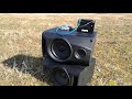 nobsound ns 01g outside open area sound test baterry powered 12v nice deep bass