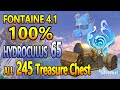 4.1 Fontaine 100% |  Hydroculus 39-41  |  Treasure Chest 154-173  |  Fast and Efficient Route