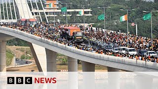 Ivory Coast football fans celebrate Africa Cup of Nations win | BBC News