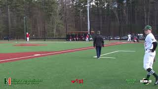 Hiller Varsity Baseball vs. Holliston