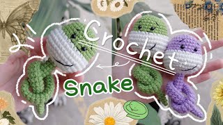 Crochet Snake Keychain 🐍 | Crochet Snake 🐍✨ | Snake Amigurumi | Móc len Con Rắn | Lem'n Do