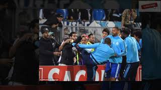 Marseille star Patrice Evra sent off for KICKING a fan