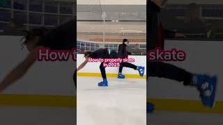 How to skate in 1 minute‼️ #iceskate #iceskater #skating