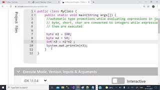 Java Programming Tutorials 5 type promotion