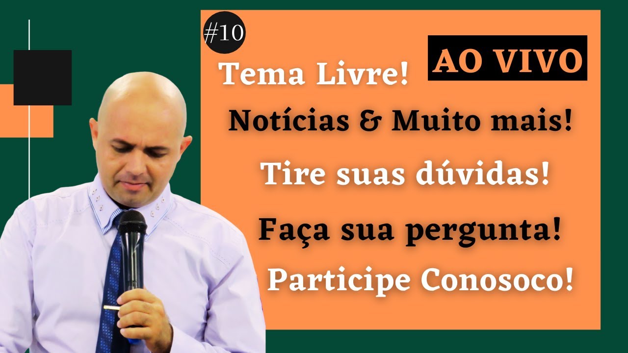 #10 Tema Livre: Respondendo Perguntas AO VIVO - Tirando Dúvidas ...