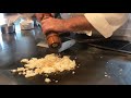 鉄板焼のガーリックライスが出来上がるまで @ ステーキハウス ハマ 六本木本店 how the teppanyaki restaurant makes garlic rice