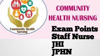 Community Health Nursing Exam Points for All Exams Staff Nurse/JPHN/JHI/ Aiims and Kerala psc Norcet