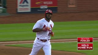 NYM@STL: Fowler deposits a solo jack into the bullpen