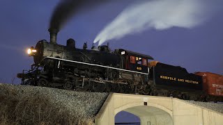 Norfolk \u0026 Western 429: A Frigid Night on the Abington Branch (4K)