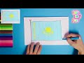 how to draw national flag of kazakhstan