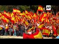 Pro unity demo at Plaza de Colon in Madrid