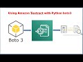 Amazon Textract with Python