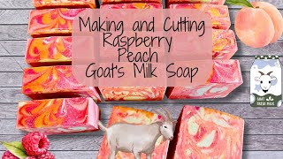 Making and Cutting a New Spring Goat's Milk Soap. #soapmaking #soapcutting