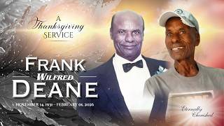 Celebration of Life - FRANK WILFRED DEANE