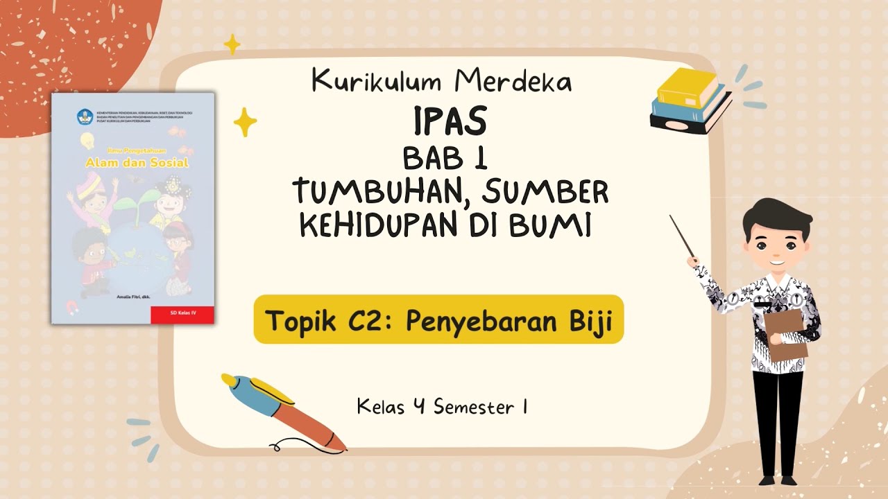 Topik C2 : Penyebaran Biji IPAS Bab 1 Kelas 4 Kurikulum Merdeka - YouTube