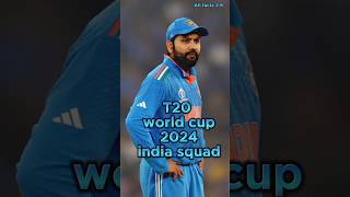 T20 world cup 2024 india squad ll cricket ll All facts 2.9#shorts