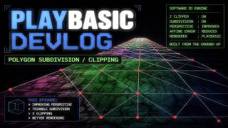 PlayBASIC Devlog: Upgrading Polygon Clipping & Subdivision for Better Software Texture Mapping