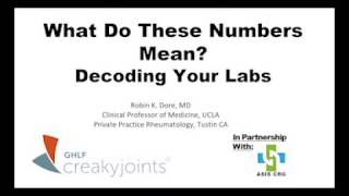 What Do Your Numbers Mean: Decoding Your Labs