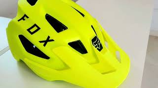 capacete bike mtb  fox speedframe tecnologia mips amarelo neon