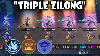 ZILONG ASTRO QUARTERMASTER BLAZING BLADE !! CRAZY DAMAGE COMBO !! MAGIC CHESS MOBILE LEGENDS 2025