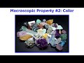 Macroscopic Characteristics of Minerals Part 1 Luster and Color
