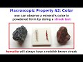 Macroscopic Characteristics of Minerals Part 1 Luster and Color