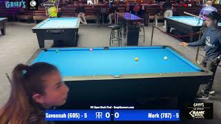 US Open Bank Pool - Savannah Easton vs Mark Estiola (Race to 5)