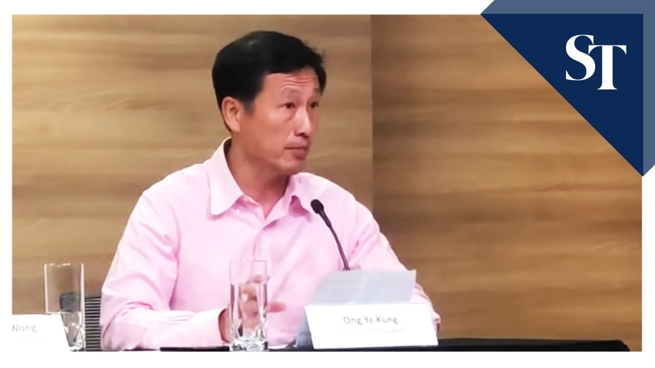 Education Minister Ong Ye Kung On Number Of Students And Staff Who Have ...