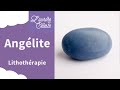 Angélite : Pierre naturelle / Bracelet en Lithothérapie par Aurore Médium - L’ Aurore Céleste