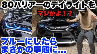 【カッコいいけど...】80ハリアーのデイライトブルーにしたらまさかの事態になりました... TOYOTA HARRIER（VENZA）