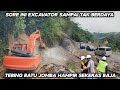 Exkavator Sampai Tak Berdaya !!! Tebing Batu Jomba Hampir Sekeras Baja