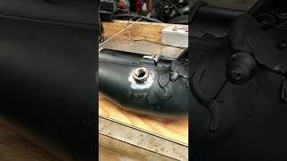 Wideband 0xygen Sensor bung in a 2-stroke Polini Thor 202 / 303 exhaust pipe 02 install