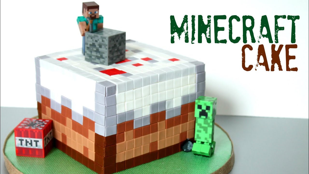 How To Make A Minecraft Cake - YouTube