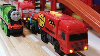 Truck and Train , Thomas and Friends,  Chugginghton and Brio, Color Wooden Railway