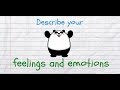 Describe Your Feelings and Emotions in English