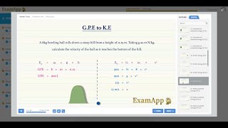 Gravitational Potential Energy (GPE) to Kinetic Energy (KE) - GCSE / IGCSE Physics