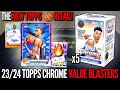 THE FIRST TOPPS BASKETBALL RETAIL BOXES (BIG AUTO)! 😱🔥 2023-24 Topps Chrome Value Blaster Review x5