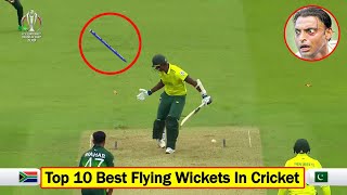 Top 10 Best Stumps Flying Balls In Cricket History Ever || Shaheen Afridi Stumps Flying