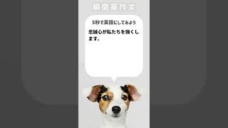 【瞬間英作文】忠誠心が私たちを強くします。