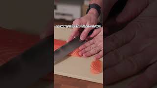 Slice sashimi like a PRO in 30 seconds! #cooking #recipe #nobu