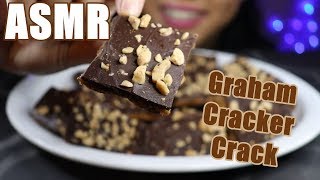 Graham Cracker Toffee Crack | Crunchy Chewy Eating Sounds | 🎆 ASMR Hanabi 🥠