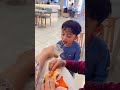 Lucu banget gibran lari masih sempet minum coklat #funny #family #shortsviral #shortsfeed #eskrim