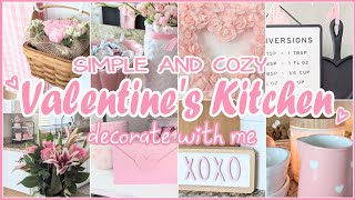 💕 *NEW* SUPER CUTE VALENTINES DECORATE WITH ME 2023│VALENTINES DECOR│SIMPLE VALENTINES KITCHEN DECOR