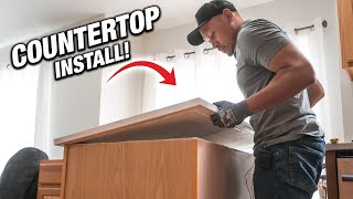 How To Install Laminate, Solid, Quartz Or Granite Countertops! EASY DIY For Beginners!