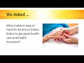 Seasons of Care: Assisting American Indian Elders with Health Care Access, Part 2