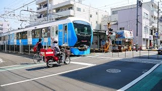 静岡鉄道：静岡清水線【№2】巴町踏切・A3000形電車 走行・通過映像（入江岡駅～新清水駅）静岡県清水区