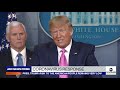 president trump gives update on coronavrius with cdc officials