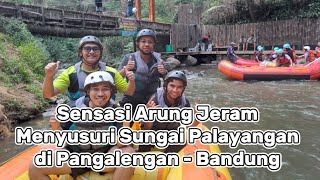 Sensasi arung jeram menyusuri sungai palayangan di Pangalengan Bandung