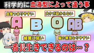 【１番強いのは●型】実は科学的に違う、それぞれの血液型の意外な特徴とは【ゆっくり解説】